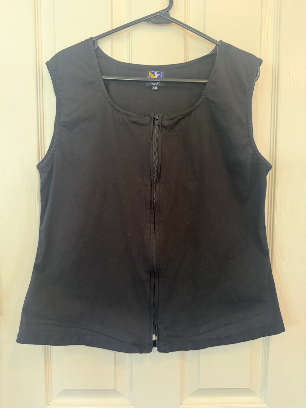 Black Zip-Front Equestrian Women’s Vest XXL